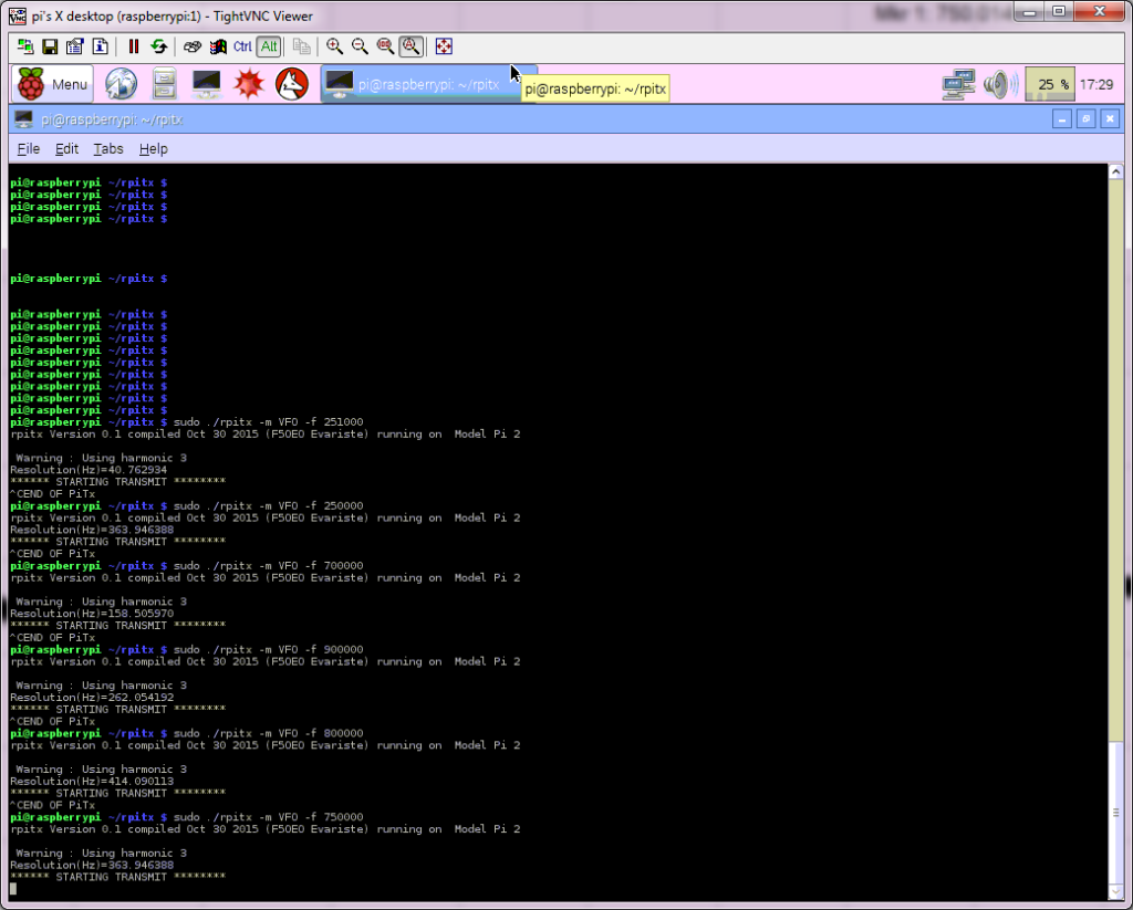 750MHz_using_3rd_harmonic_VNC_screenshot